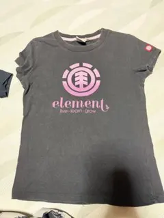 ELEMENT Tシャツ ブラック ピンクロゴ Sサイズ