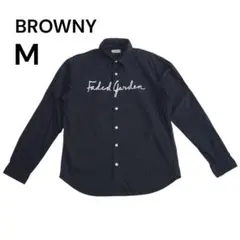 【BROWNY】 長袖シャツ Faded Garden ブラック M【188】のサムネイル