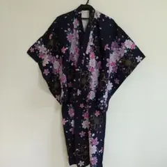 浴衣 丈120cm 小柄 ジュニア 桜柄