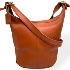 美品　COACH オールドコーチ　ショルダーバッグ　ヴィンテージ　バケツ　レザー