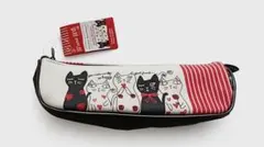 Meow Me 猫柄 ダイソー 海外限定 ペンケース 筆箱日本未発売 防水収納