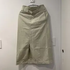 スローブイエナ タイトロングスカート　ライトベージュ