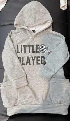 数回着用 キッズ パーカー グレー 120サイズ