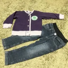 男の子デニムパンツ&上着セット size90