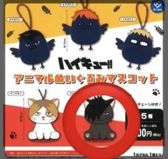 ハイキュー!! アニマルぬいぐるみマスコット クロオネコ　黒尾
