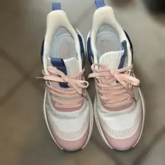 ピンク/ホワイト/ネイビー ランニングシューズ