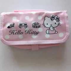 サンリオHello Kitty ピンクポーチ 水玉模様