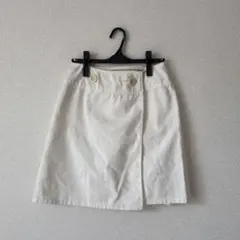 組曲girl タイトスカート 膝丈 ホワイト kumikyoku ミニスカート