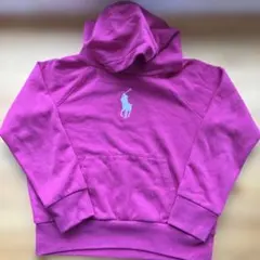 Polo Ralph Lauren ピンク パーカー M (8-10)130cm