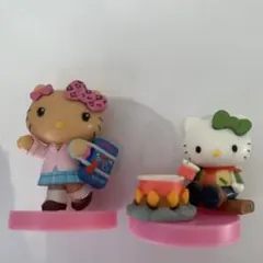 ハローキティ コラボレーション チョコエッグ ソロキャンプ　日焼けギャル