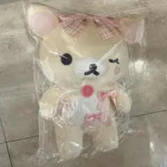 リラックマ　コリラックマ　あつめてぬいぐるみ　ピンク　チェック　リボン　ハート