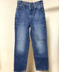 GU ハイウエストストレートジーンズ　ブルー　ジーユー　股下68