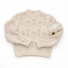 ZARA ベージュ ニットセーター 長袖