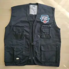 古着フィッシングベスト ユーティリティ ポケット ミリタリー ベスト