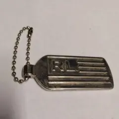 RL シルバー プレート型キーホルダー