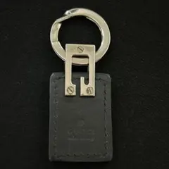 GUCCI ブラックレザー キーホルダー　260127008