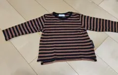 Ampersand ボーダー長袖Tシャツ 90cm