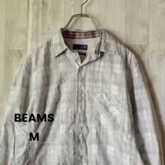 BEAMS ビームス コットン チェック シャツ 長袖 カジュアル ユニセックス