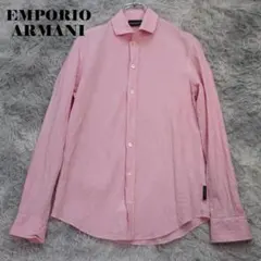 EMPORIO ARMANI✨シアサッカーシャツ　ＸＳサイズ　ピンク　アルマーニのサムネイル