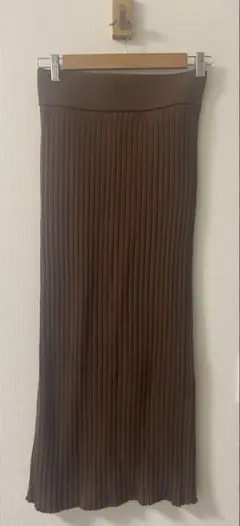 ADAM ET ROPE リブロングスカート