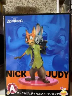 【新品未開封】ズートピア 一番くじ A賞 ニック&ジュディセルフィーフィギュア
