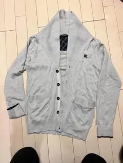 BLACK LABEL BURBERRY グレー カーディガン