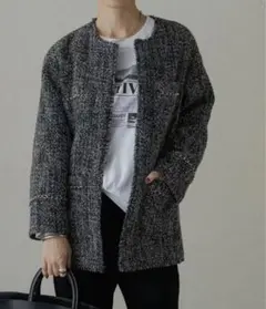 Loungedress チェーンツイードジャケットのサムネイル