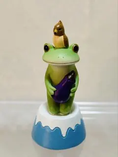カエルのコポー　一富士二鷹三茄子