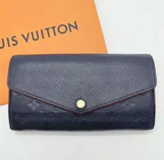 ルイヴィトン　ポルトフォイユサラ　マリーヌルージュ　アンプラント　長財布