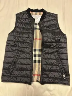 【美品used】Burberry バーバリー　中綿ベスト　チェック　140センチ