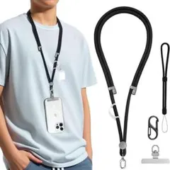 スマホストラップ 斜めがけ首掛け肩掛け 携帯ストラップ スマホ ョルダー
