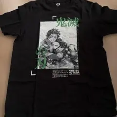 ユニクロ 鬼滅の刃 Tシャツ 150cm ブラック 炭治郎 祢豆子