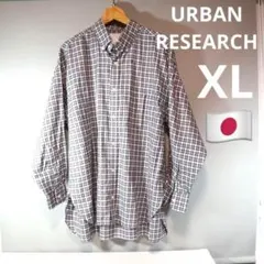 URBAN RESEARCH 日本製 BIGシルエット ボタンダウンシャツ XL