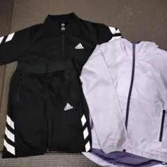 アディダス　ジャージ上下　ナイロンアウター　130サイズ