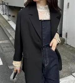 mystic ベルト付きテーラードジャケット