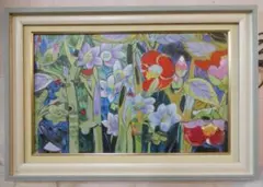 風景画　油絵　片岡球子　M10号　梅　額付き　手描き　肉筆 2026年最新】片岡球子 肉筆の人気アイテム - メルカリ