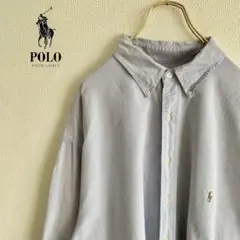 ◎RALPH LAUREN メンズ　長袖ボタンダウンシャツ　2XL D2X4