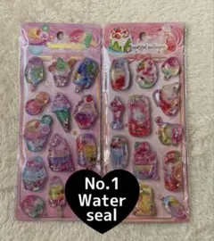シール　ウォーターインシール　ぷっくりシール　セット　平成　レトロ　デザート