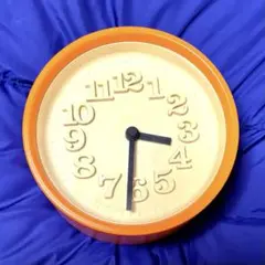 レムノス 掛け置き リキ 小さな時計 （オレンジ ）