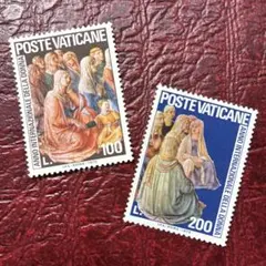 6800【消印有：海外切手(イタリア)】1978年 聖母子 絵画 クリスマス