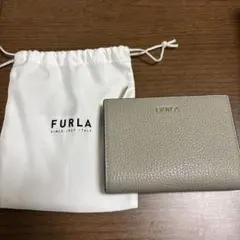FURLA 二つ折り財布 グレー　新品　未使用
