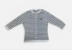 ［美品］LACOSTEクールマックス 7分袖 カーディガン」　Sサイズ
