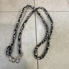 スマホショルダーストラップ ブラックホワイト