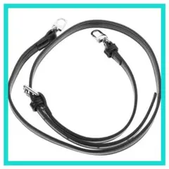 レザー調節可能ショルダーストラップ 斜め掛け替え用バッグベルト ブラック