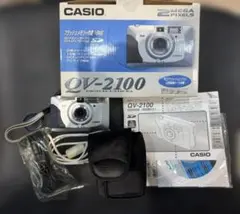 [KSB]CASIO QV-2100 デジタルカメラ 本体　液晶焼けあり