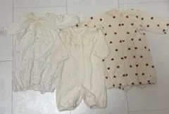 ベビー　ロンパース　girls 3点セット　50-60センチ
