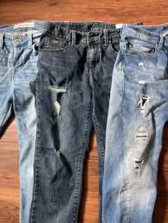 GUESS ダメージ加工 メンズデニム3本セットのサムネイル