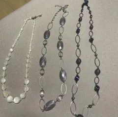 ネックレス 3点セット まとめ売り ロングネックレス アクセサリー
