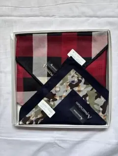 Aquascutum チェック柄ハンカチ2枚セット新品未使用のサムネイル