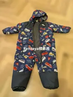 子ども用スキーウェア ジャンプスーツ 車柄 ネイビー 100